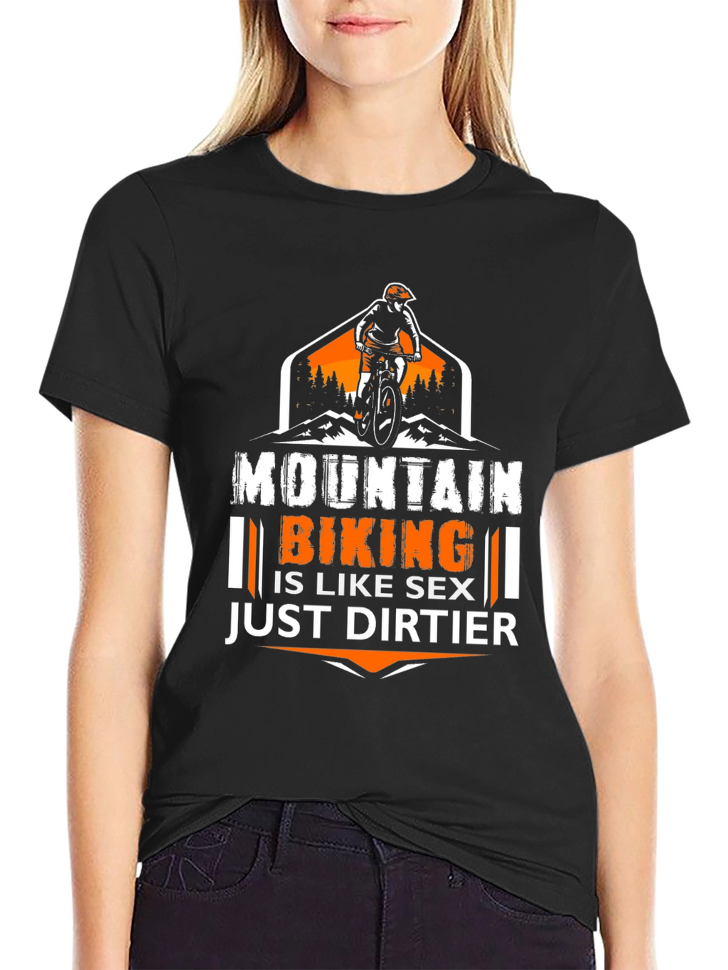 Mountain Biking Graphic Tee - Just Dirtier!