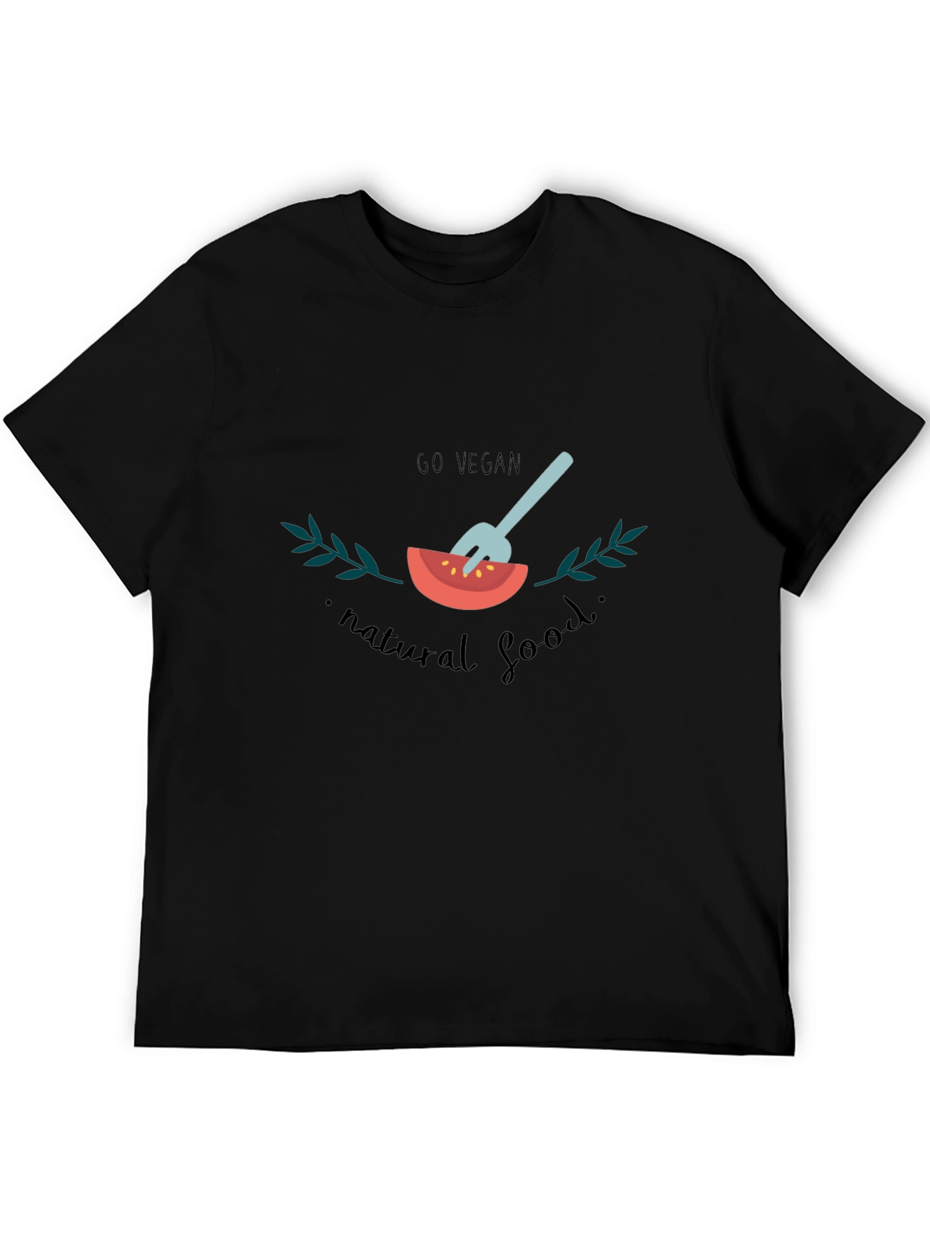 Go Vegan Graphic T-Shirt - Natural Food