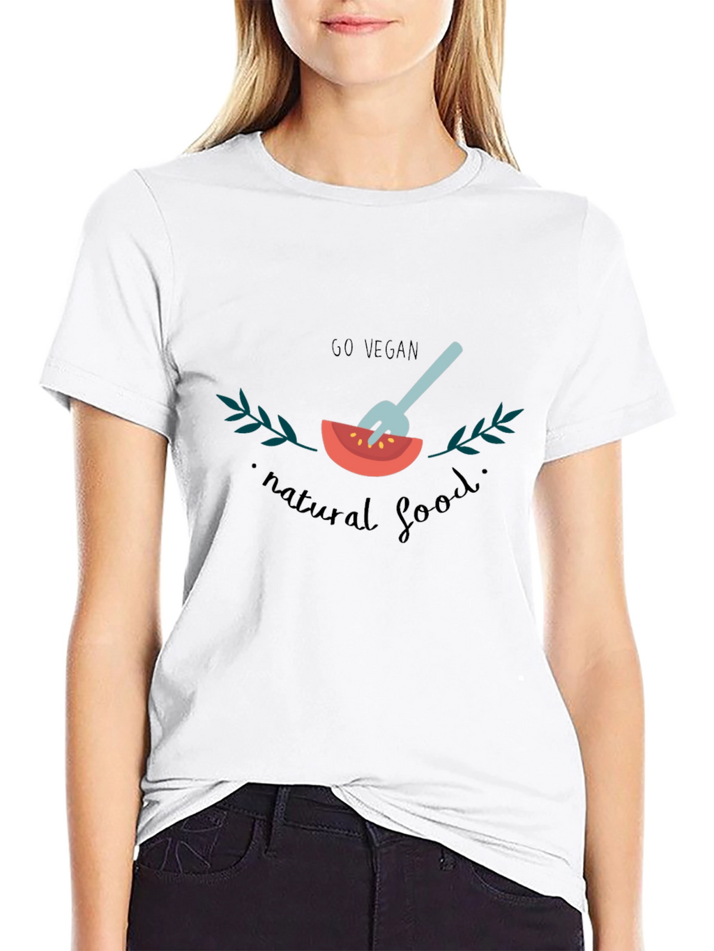 Go Vegan Graphic T-Shirt - Natural Food