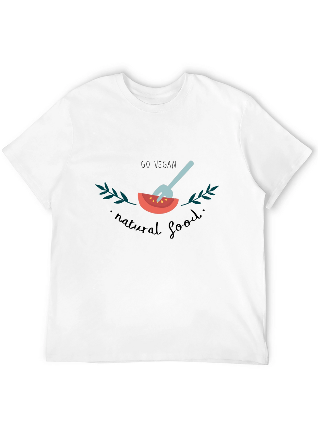 Go Vegan Graphic T-Shirt - Natural Food