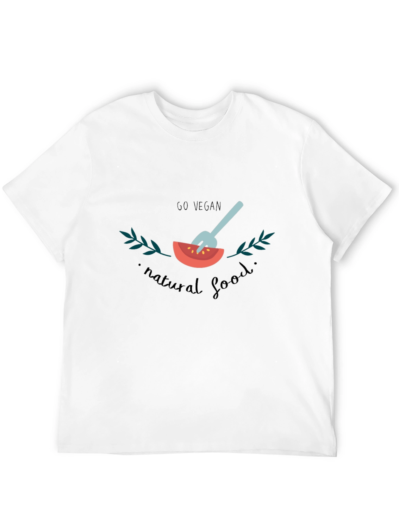 Go Vegan Graphic T-Shirt - Natural Food