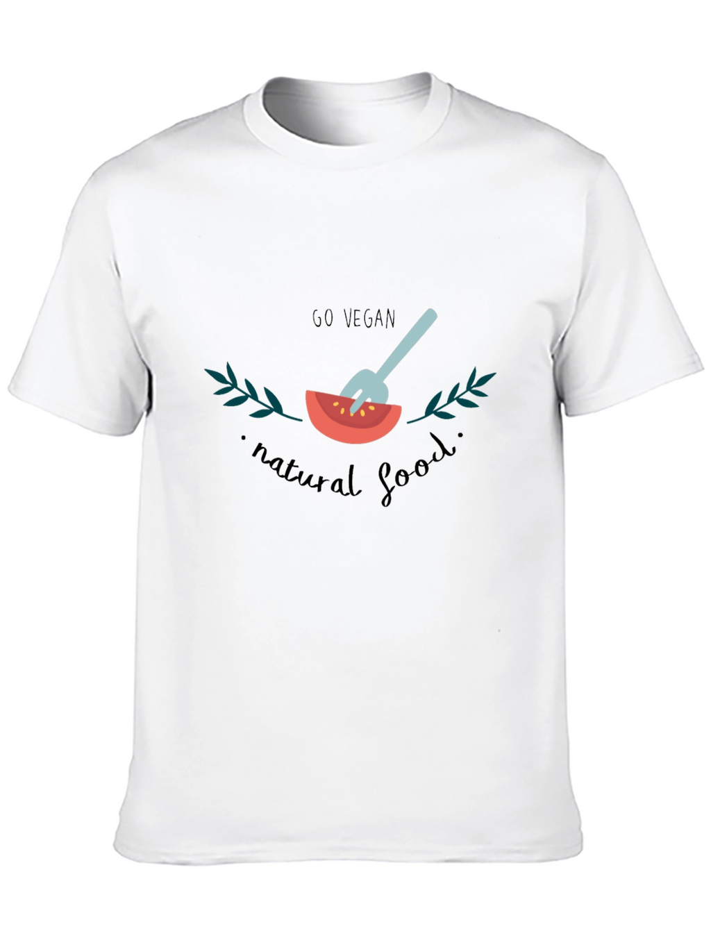 Go Vegan Graphic T-Shirt - Natural Food