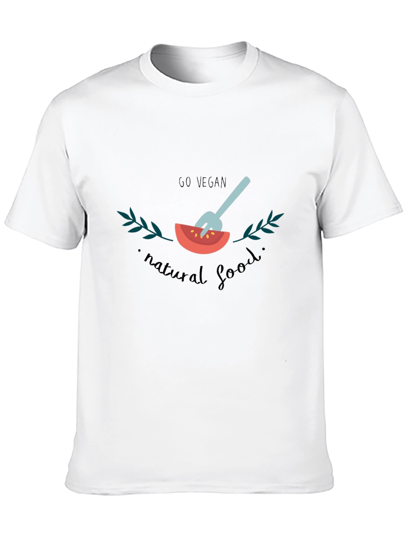 Go Vegan Graphic T-Shirt - Natural Food