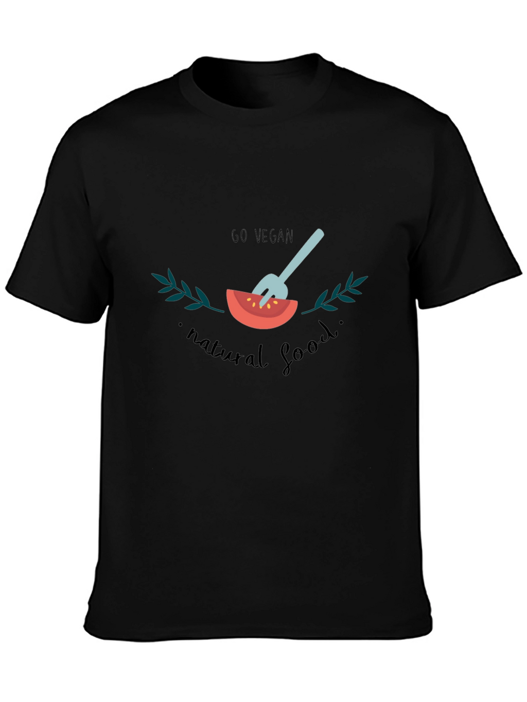 Go Vegan Graphic T-Shirt - Natural Food
