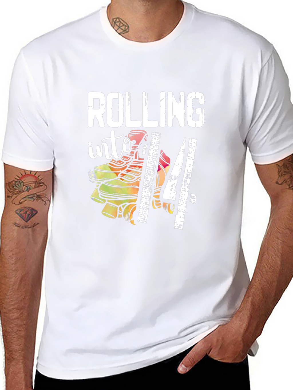 Rolling Into 14 Birthday T-Shirt