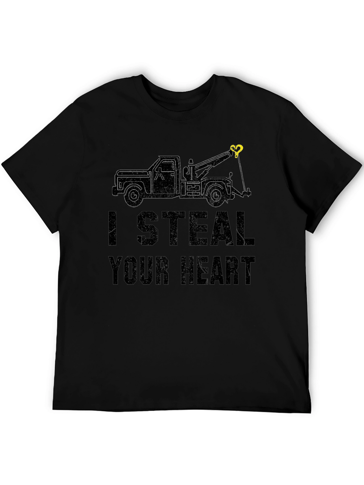 I Steal Your Heart Tow Truck Graphic Tee