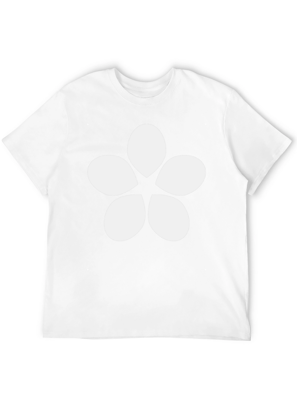 Minimalist Flower Graphic Tee - Black