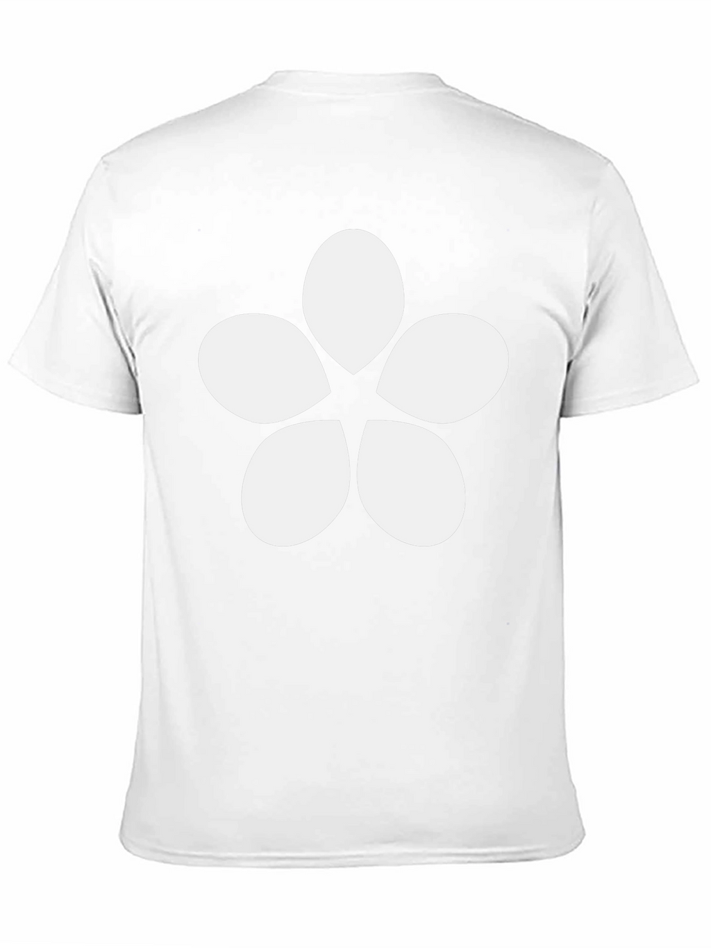 Minimalist Flower Graphic Tee - Black