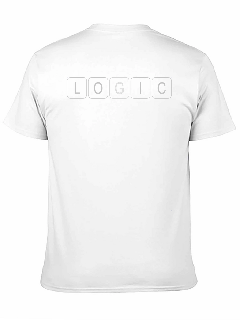 Logic Graphic Print Black Cotton T-Shirt