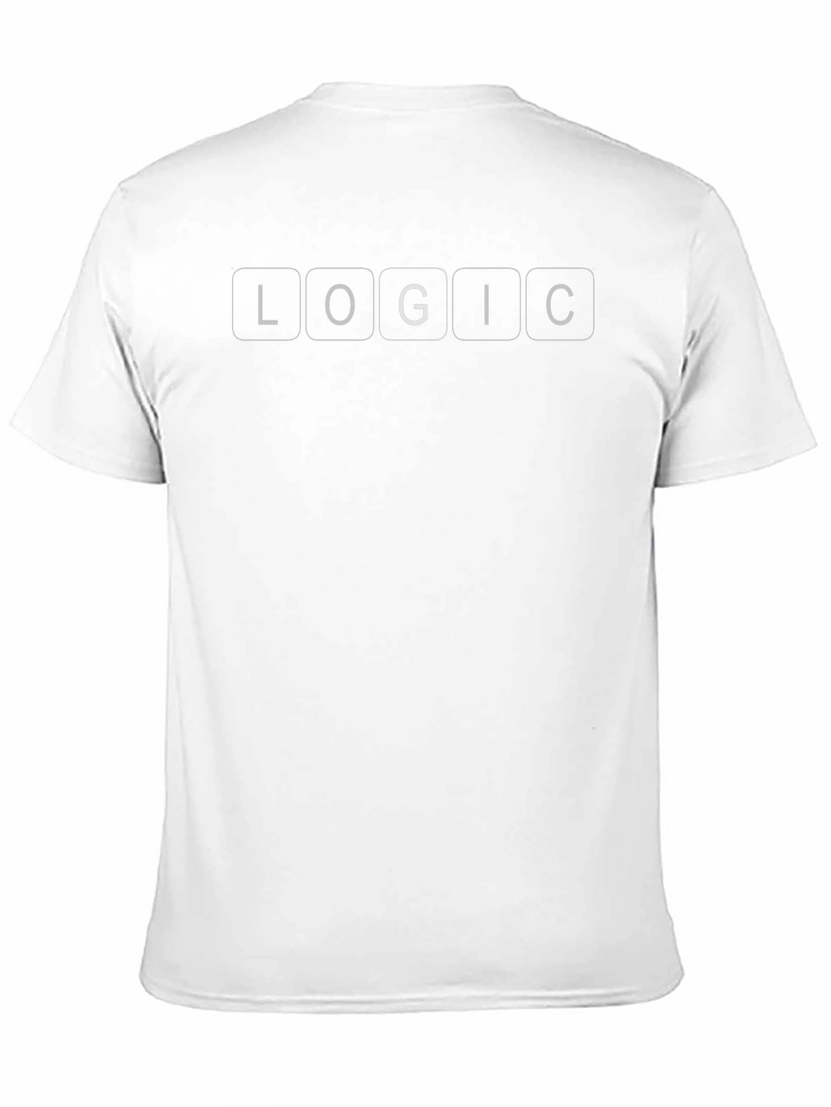 Logic Graphic Print Black Cotton T-Shirt