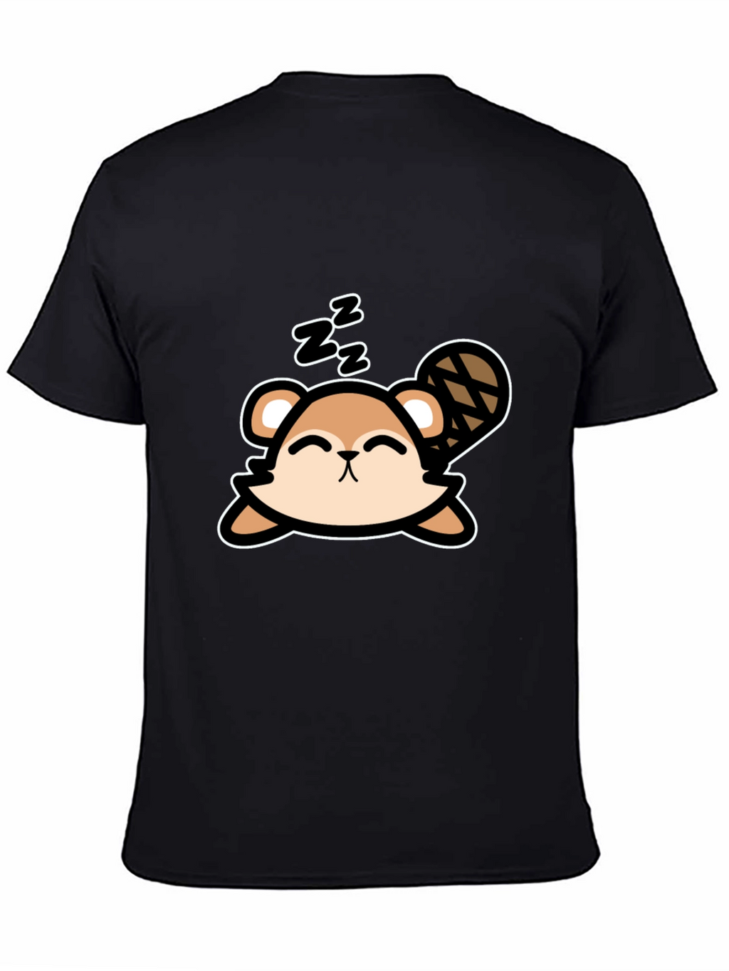 Cute Sleeping Beaver T-Shirt - Soft Cotton Tee