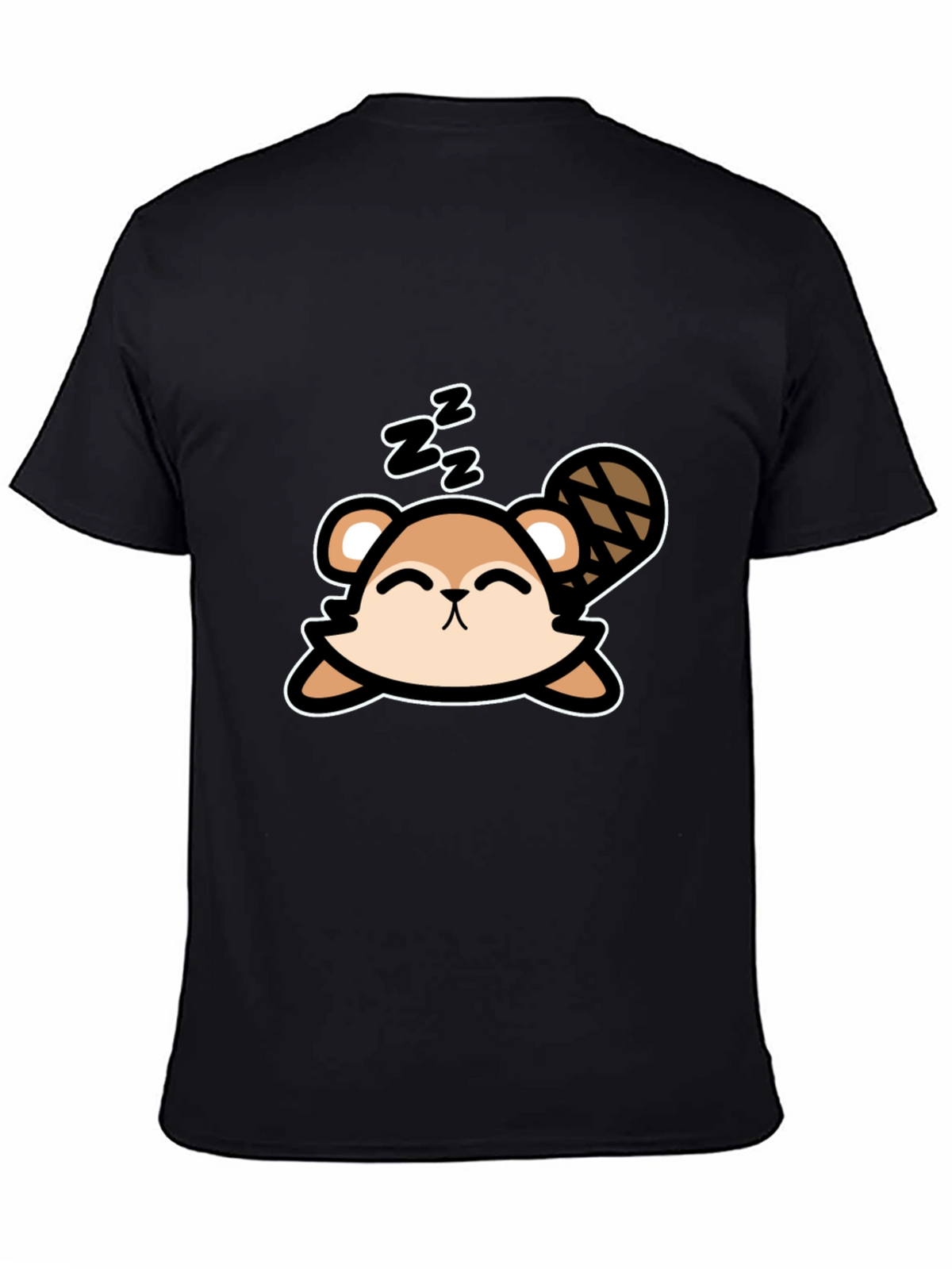 Cute Sleeping Beaver T-Shirt - Soft Cotton Tee