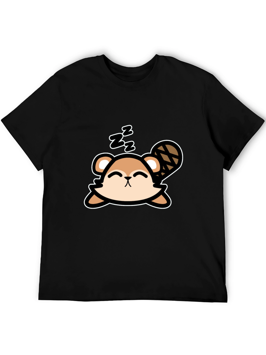 Cute Sleeping Beaver T-Shirt - Soft Cotton Tee
