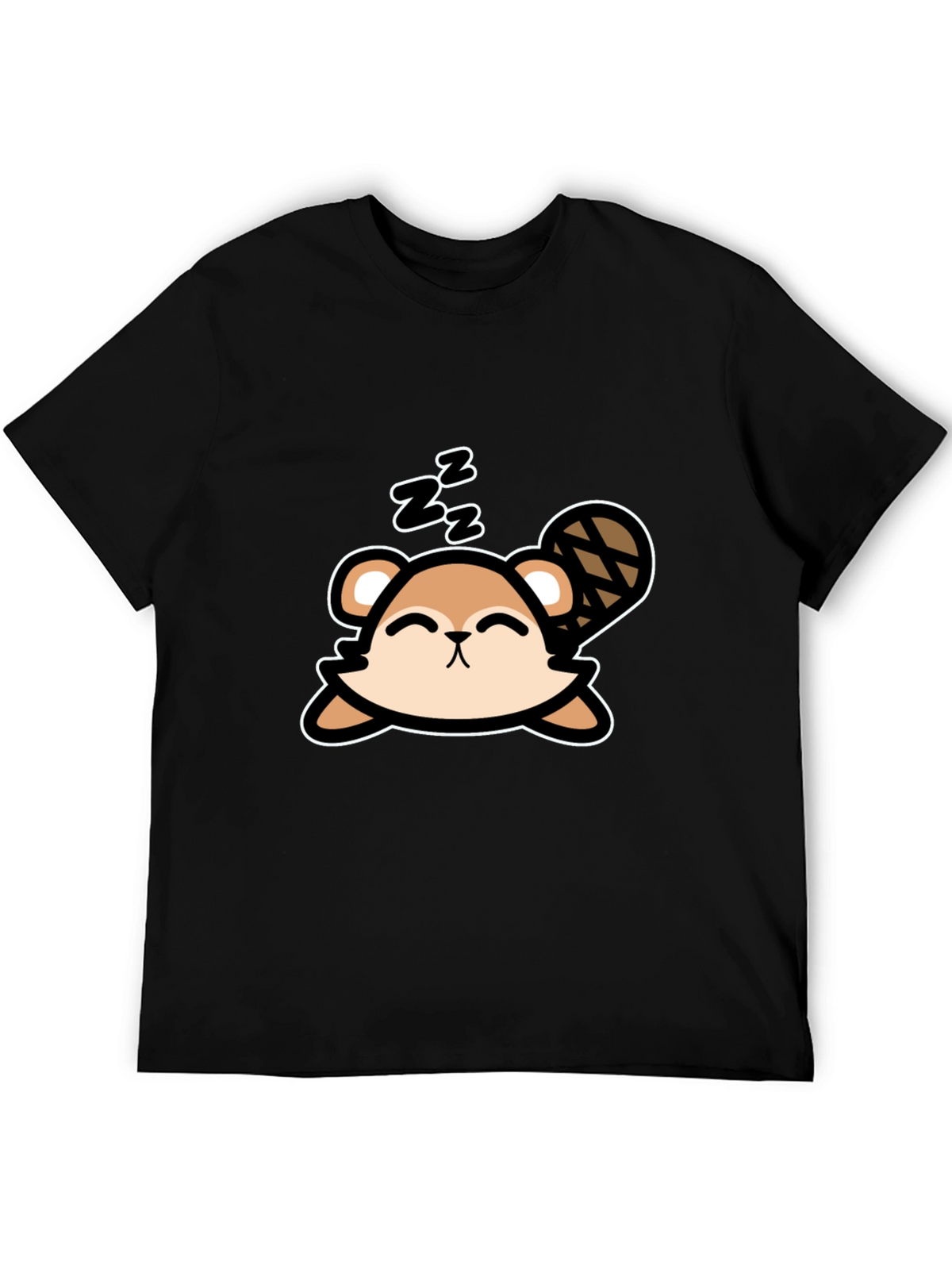 Cute Sleeping Beaver T-Shirt - Soft Cotton Tee