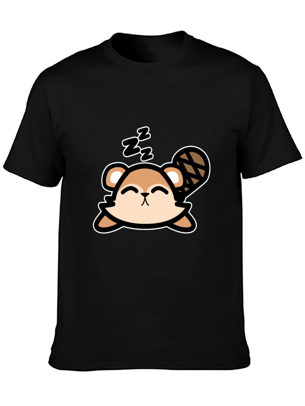Cute Sleeping Beaver T-Shirt - Soft Cotton Tee