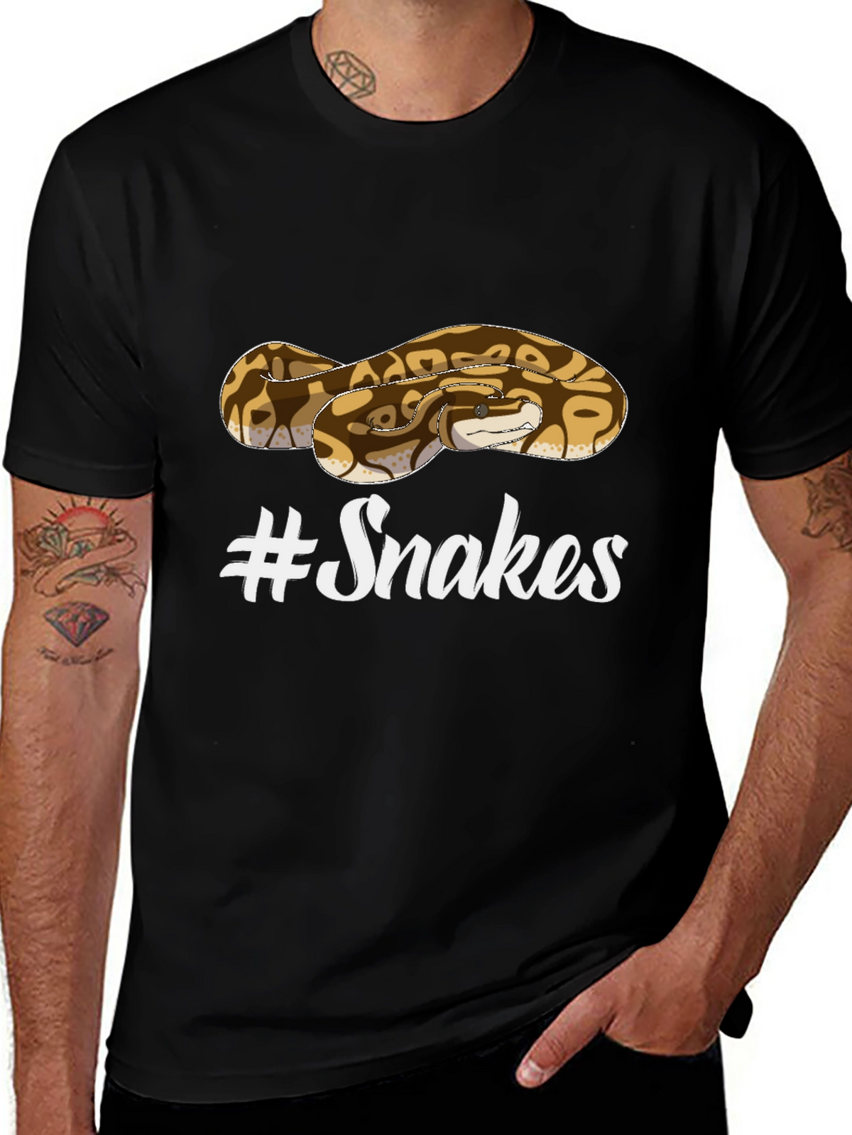 Snakes Graphic T-Shirt - Unisex Crew Neck