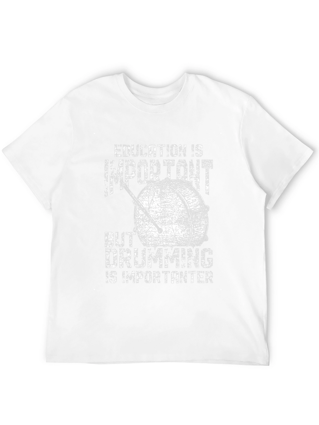 Funny Drummer T-Shirt - Education vs. Drumming