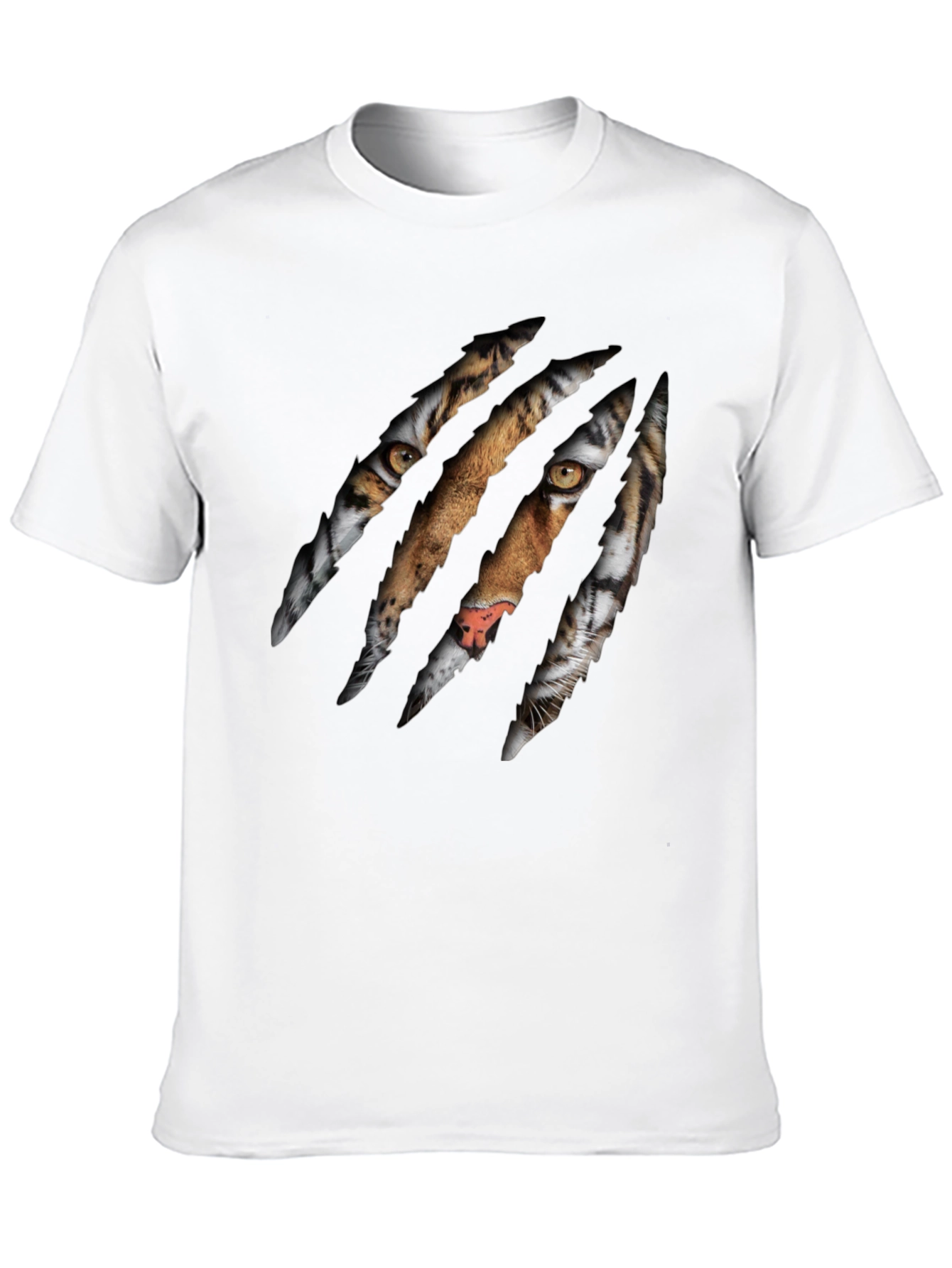 Tiger Claw Graphic Print Black T-Shirt