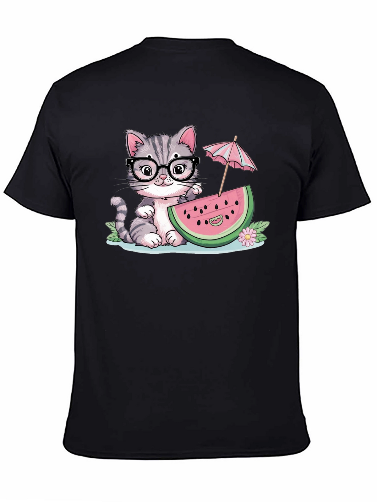 Cute Cat Watermelon T-Shirt