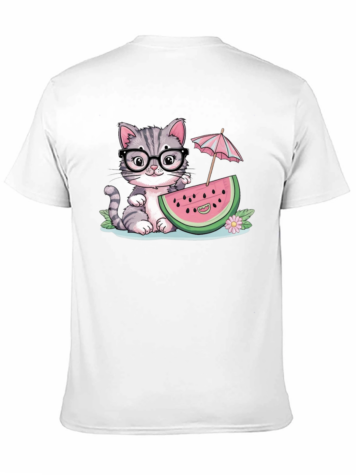 Cute Cat Watermelon T-Shirt