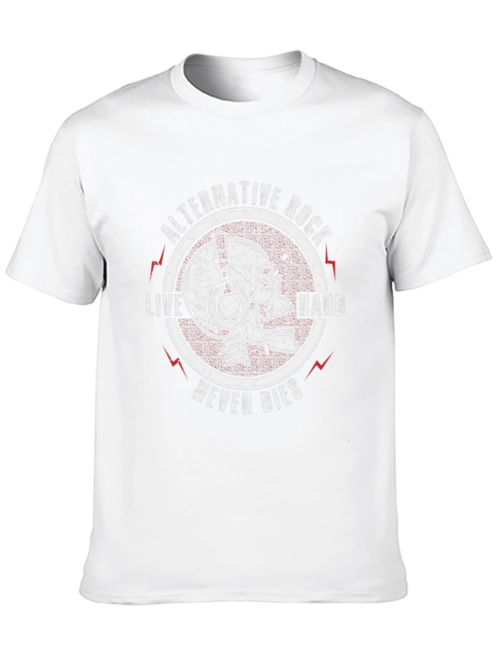Alternative Rock Skull Graphic T-Shirt