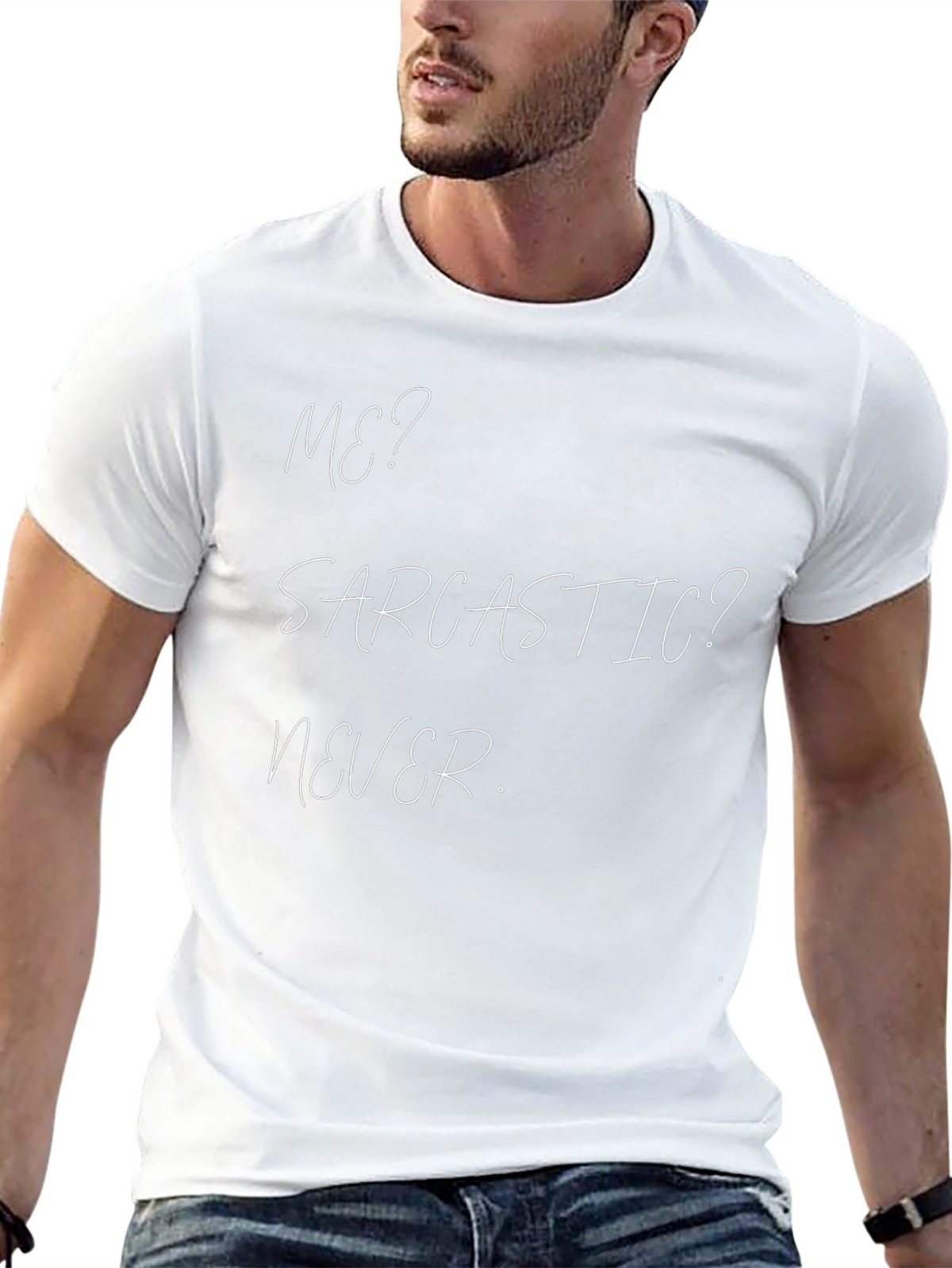 Sarcastic Never T-Shirt Funny Humor