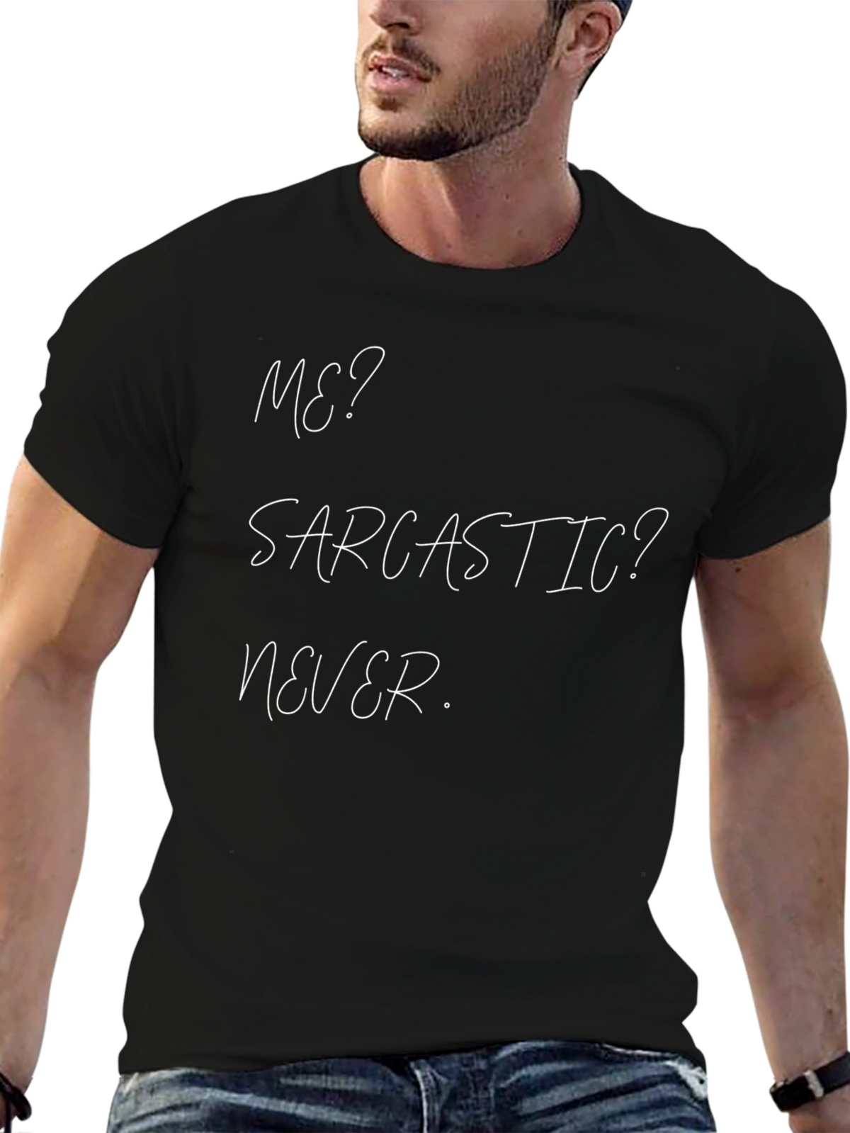 Sarcastic Never T-Shirt Funny Humor