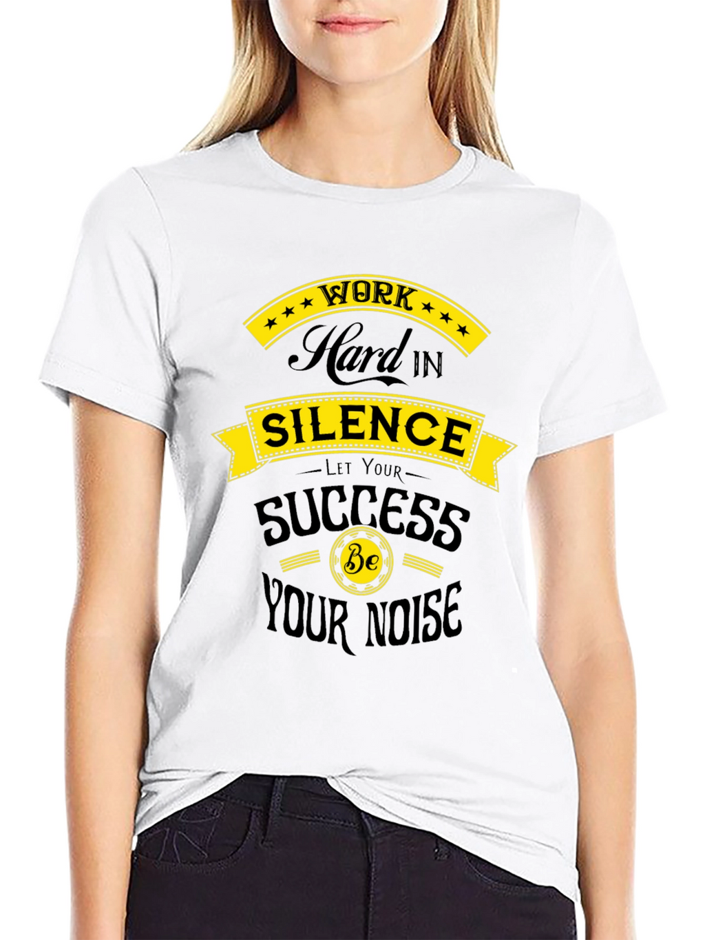 Work Hard in Silence T-Shirt - Motivational Design