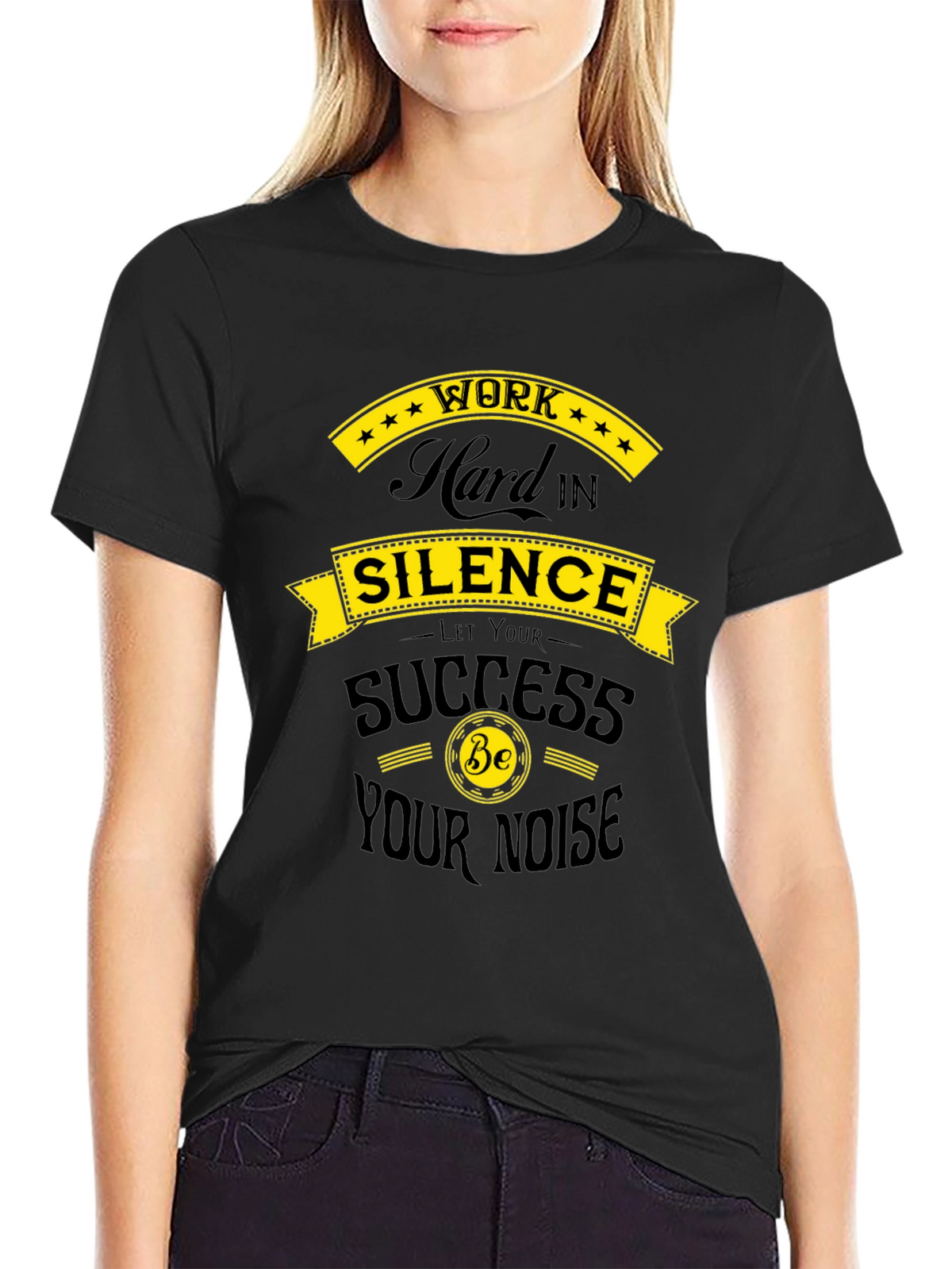 Work Hard in Silence T-Shirt - Motivational Design