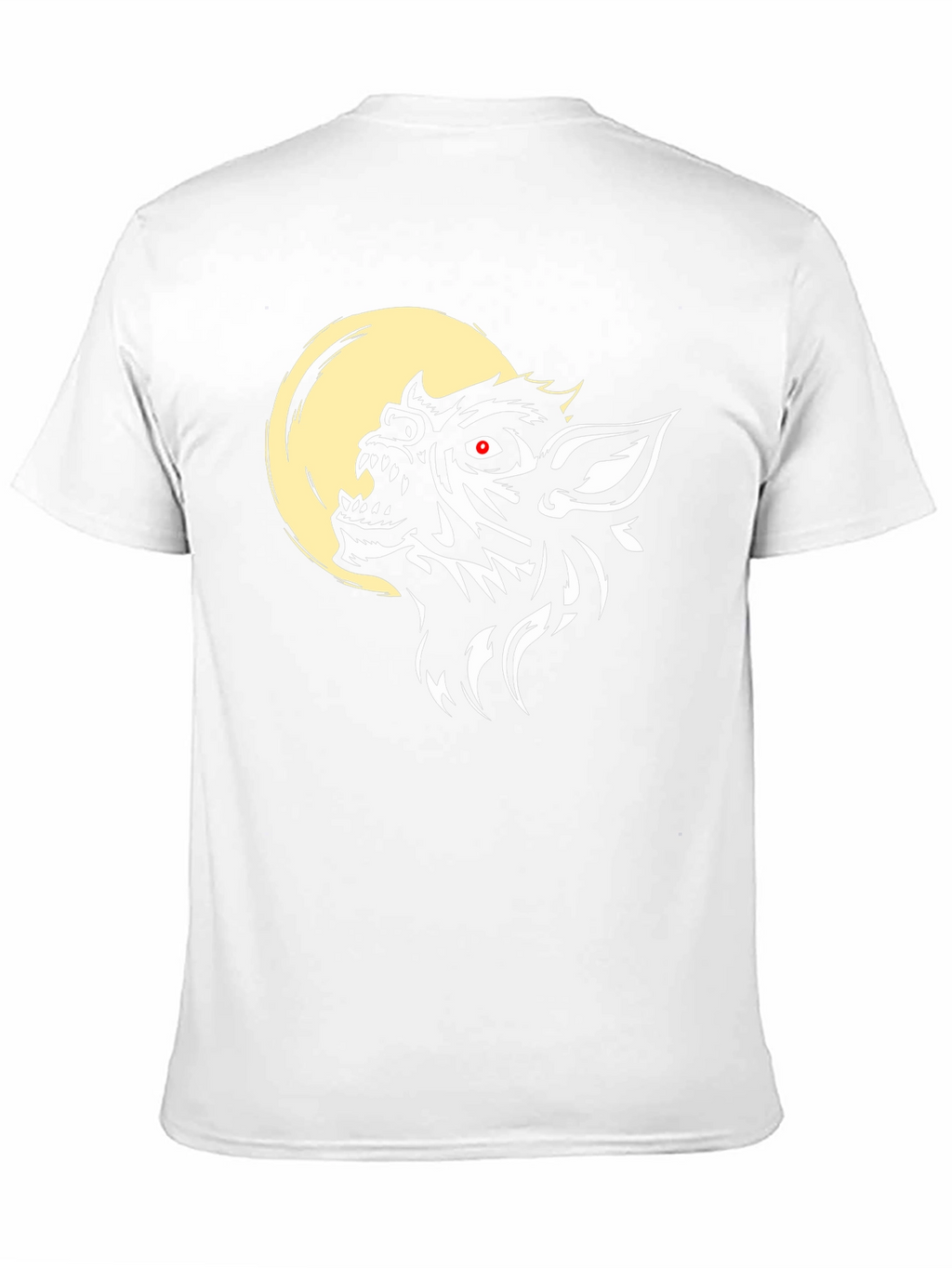 Werewolf Moon Graphic Tee - Black Cotton Blend