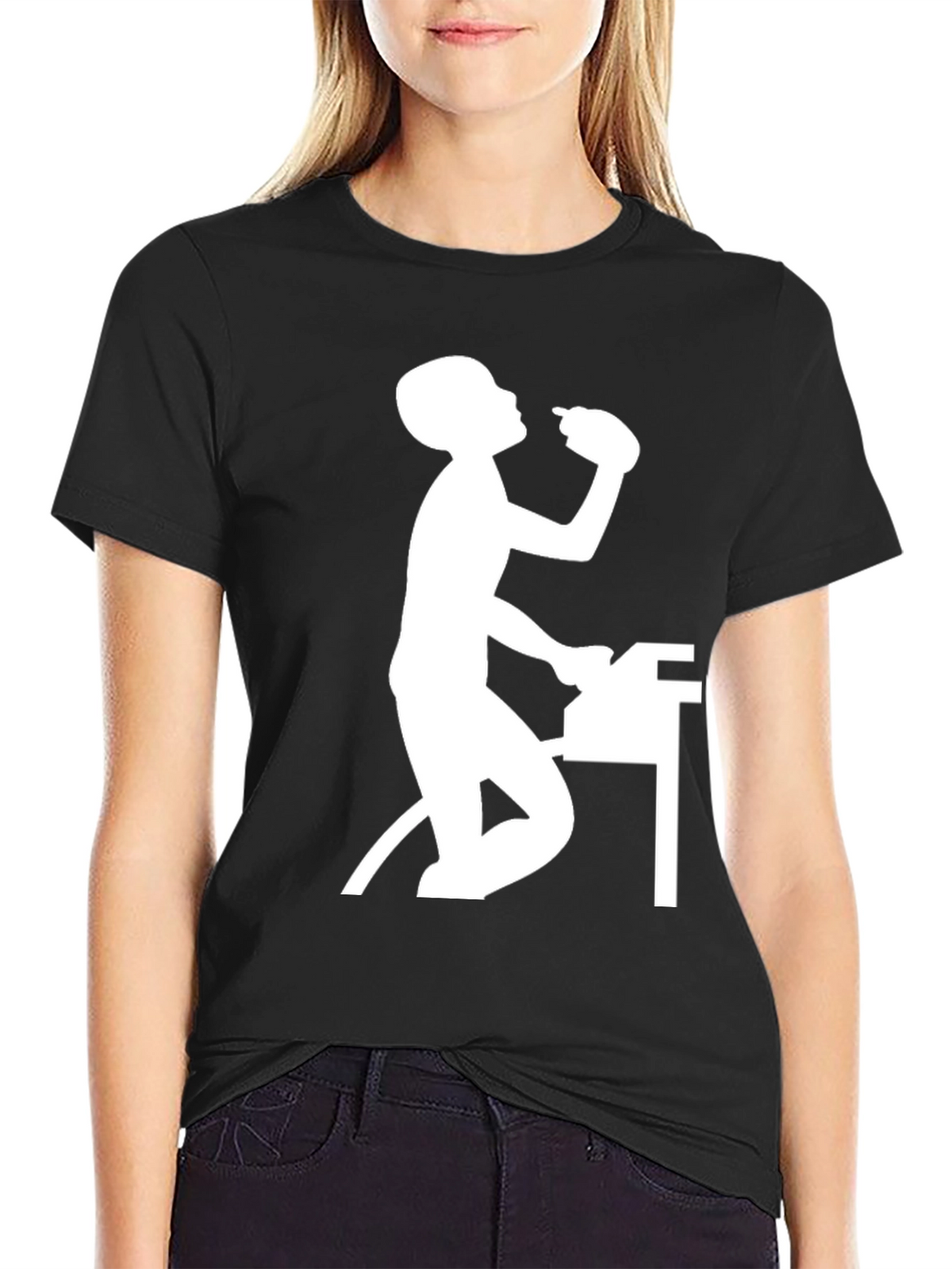 Funny Office Worker T-Shirt - Black