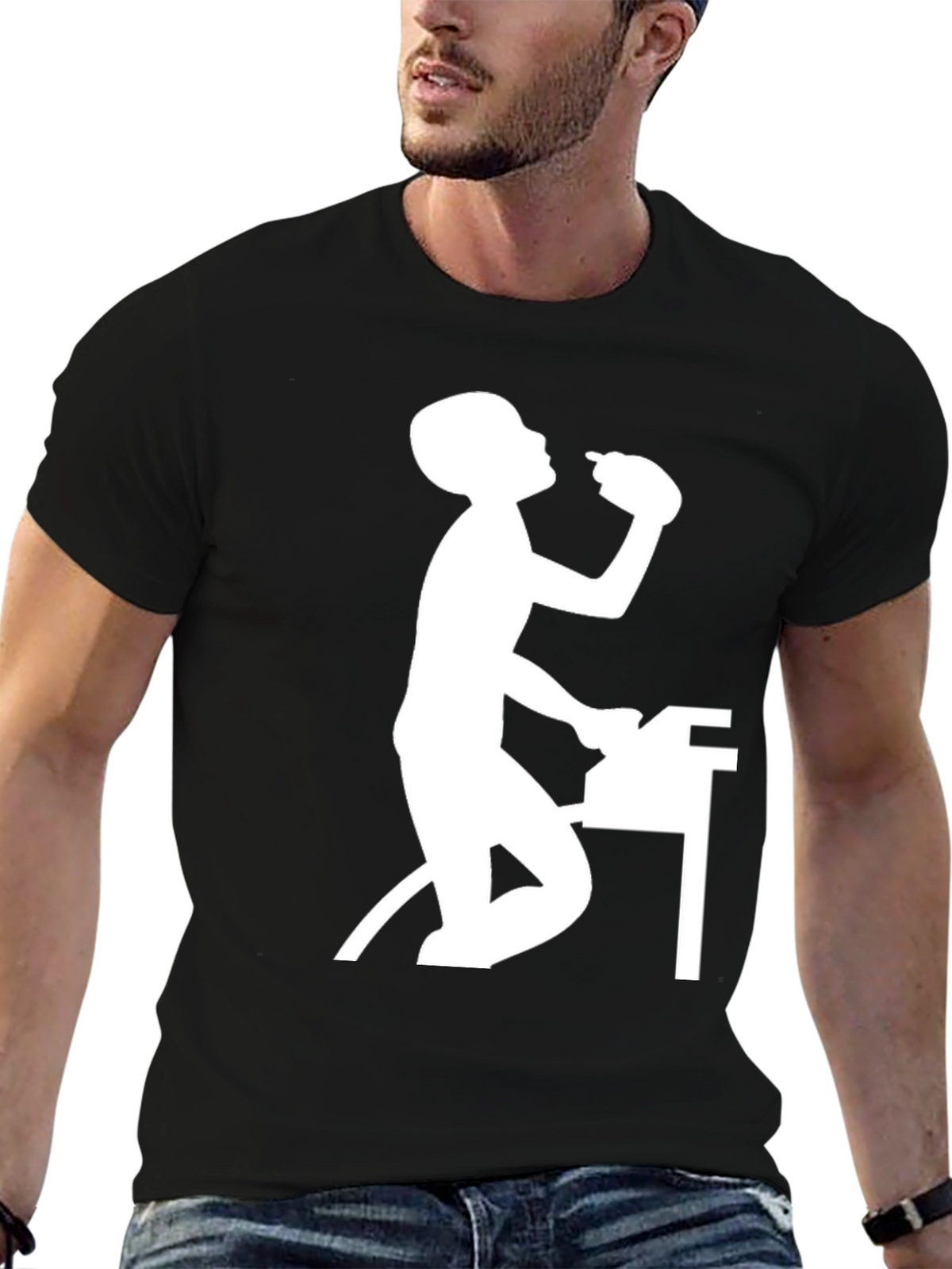 Funny Office Worker T-Shirt - Black