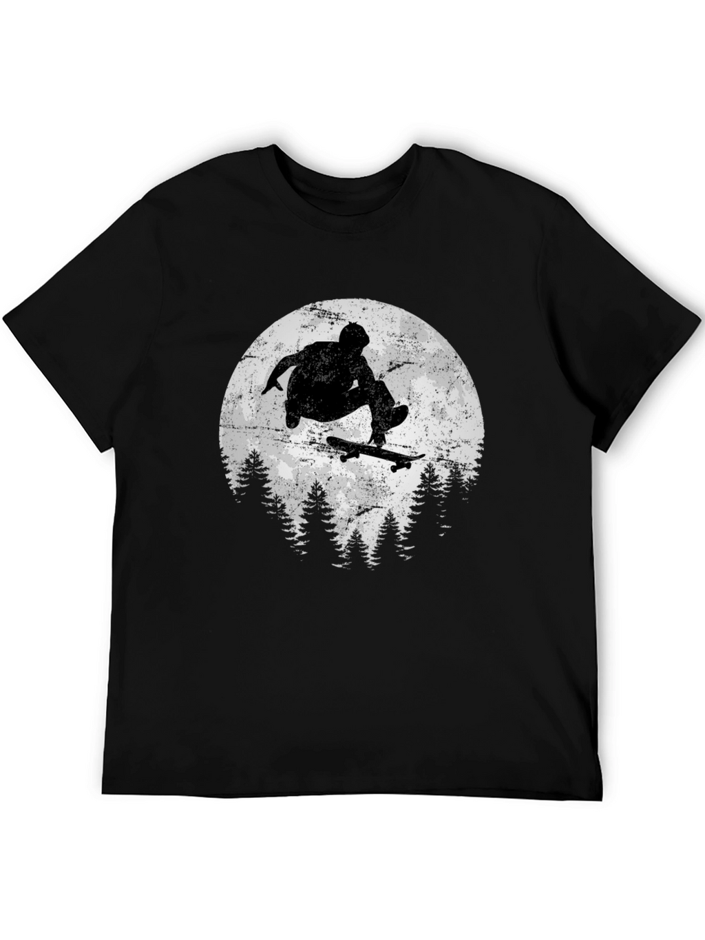 Skateboarding Silhouette Graphic Tee