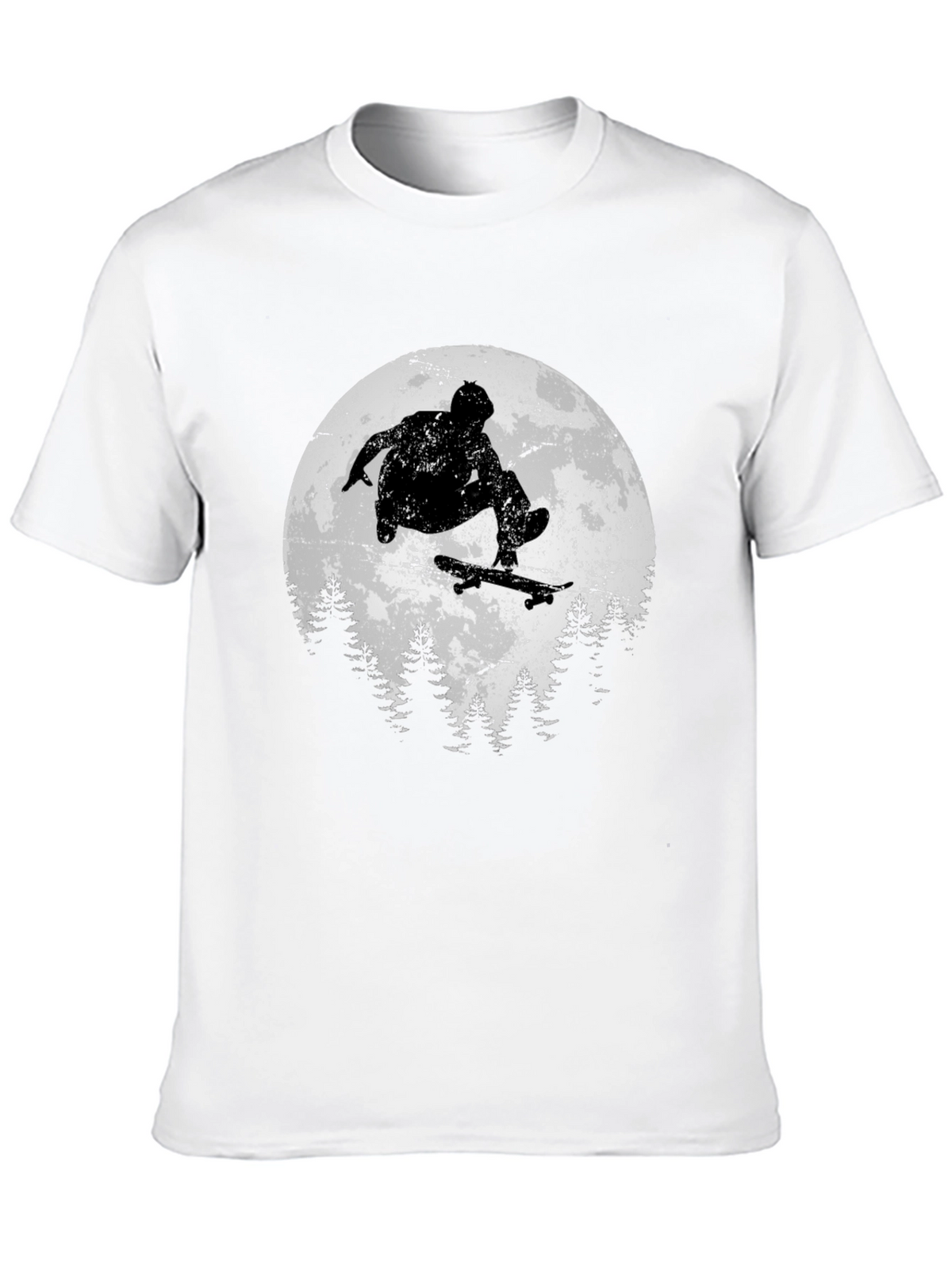 Skateboarding Silhouette Graphic Tee