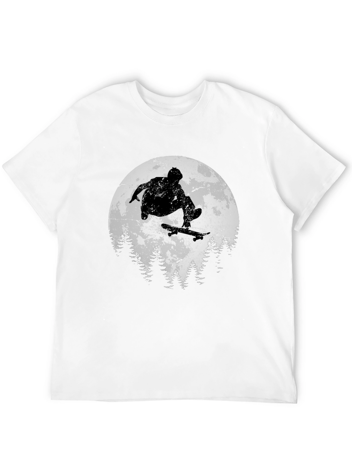 Skateboarding Silhouette Graphic Tee