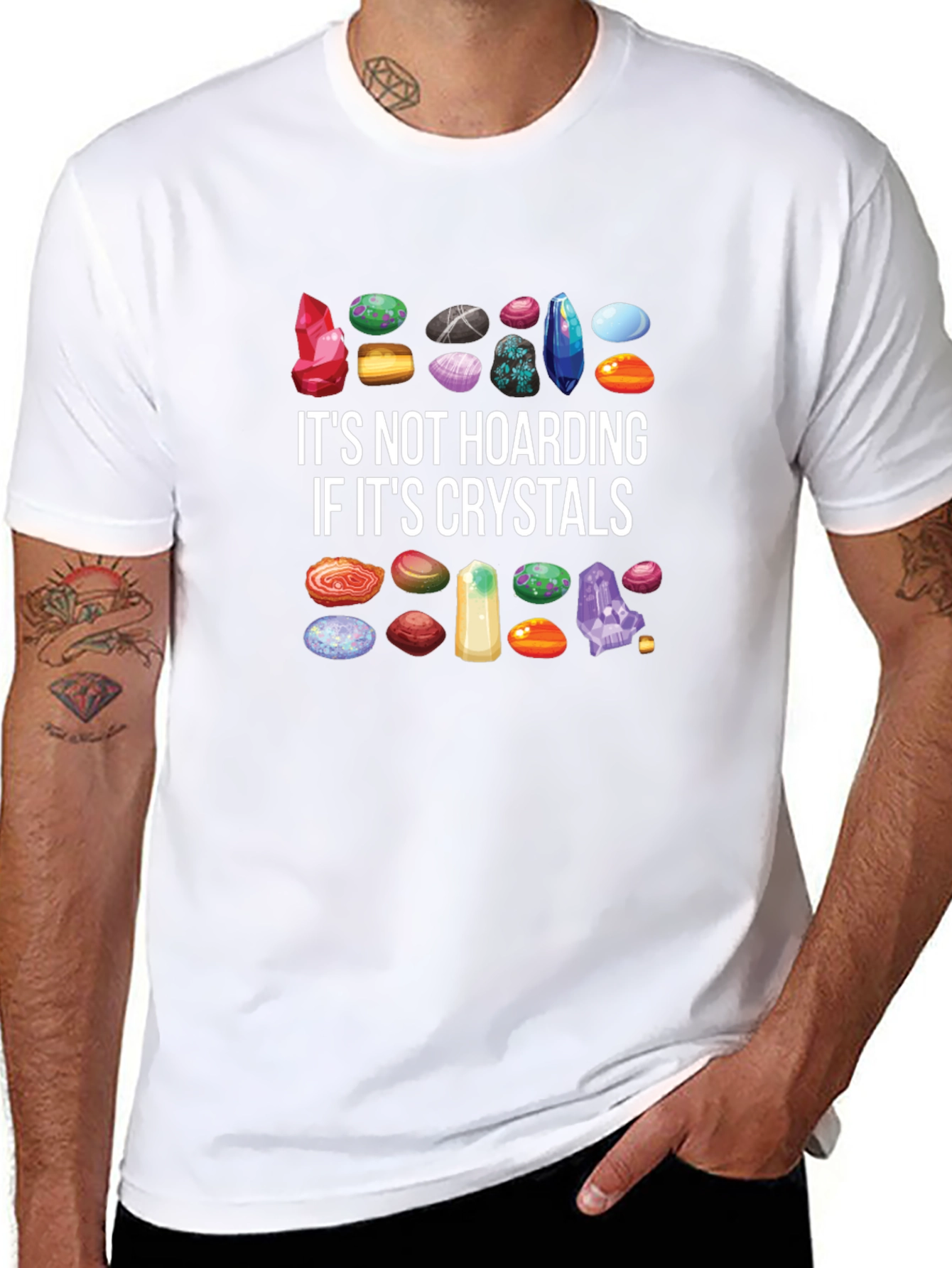 Crystal Hoarding T-Shirt - Gem Collector Tee