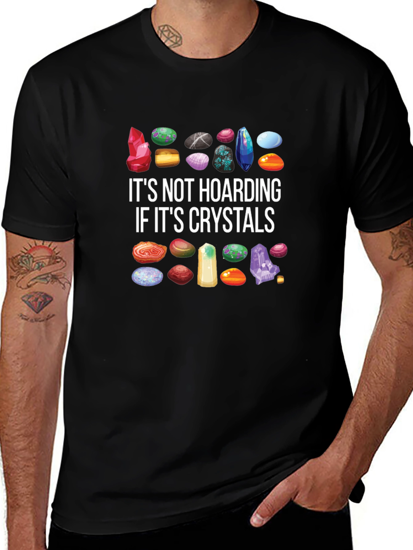 Crystal Hoarding T-Shirt - Gem Collector Tee