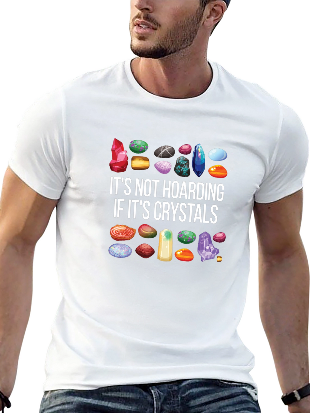 Crystal Hoarding T-Shirt - Gem Collector Tee