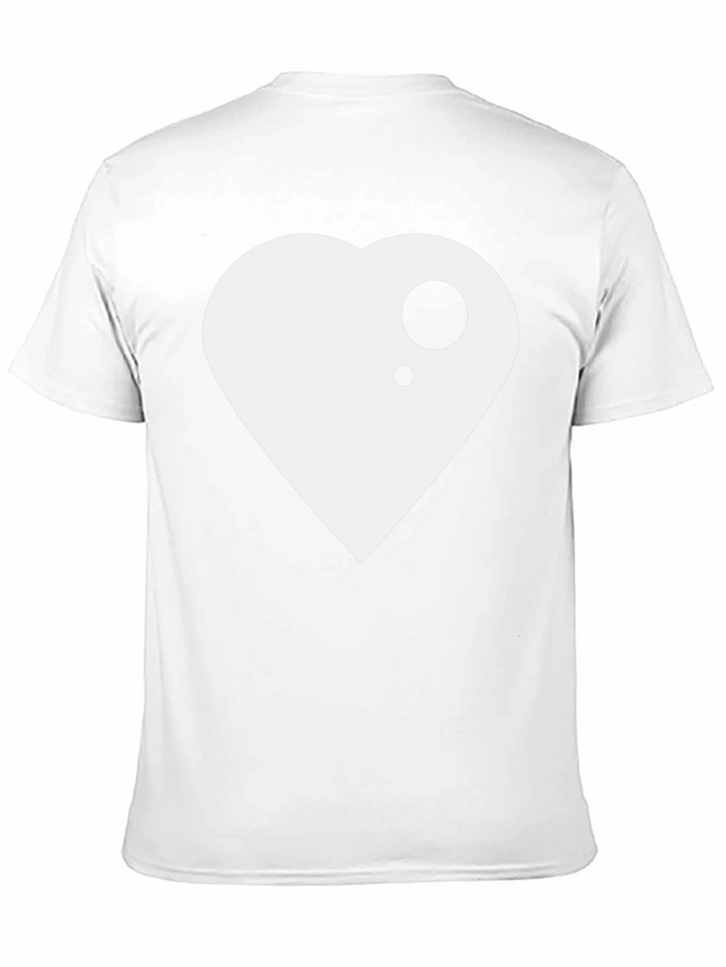 Modern Heart Graphic Black T-Shirt