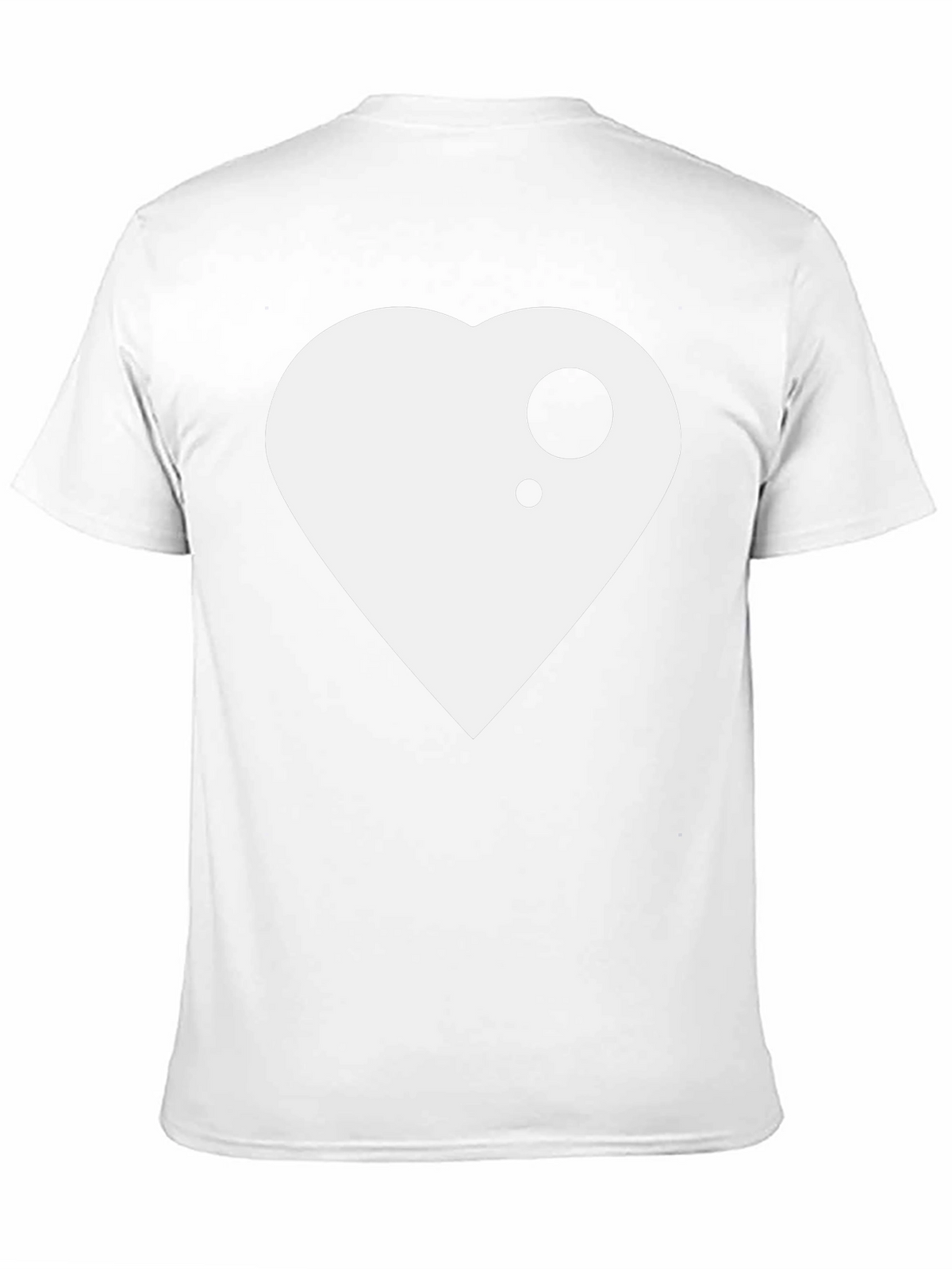 Modern Heart Graphic Black T-Shirt