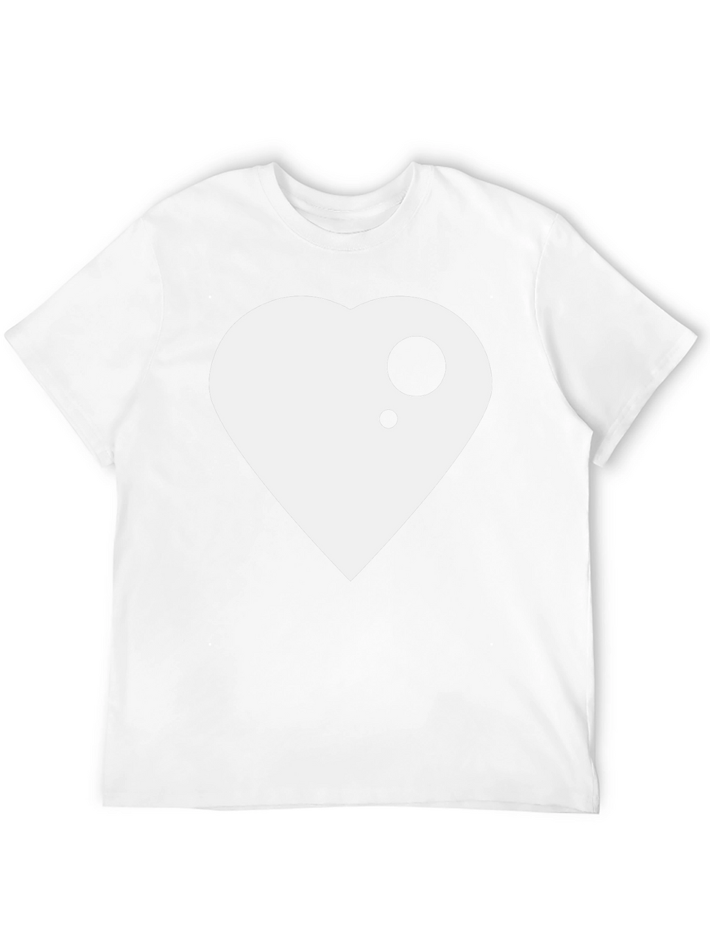 Modern Heart Graphic Black T-Shirt