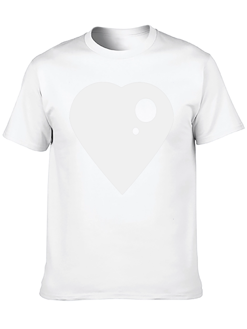 Modern Heart Graphic Black T-Shirt