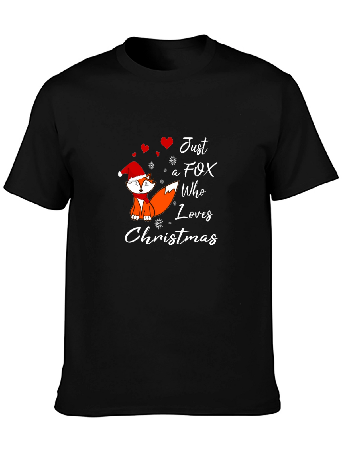 Just A Fox Who Loves Christmas T-Shirt