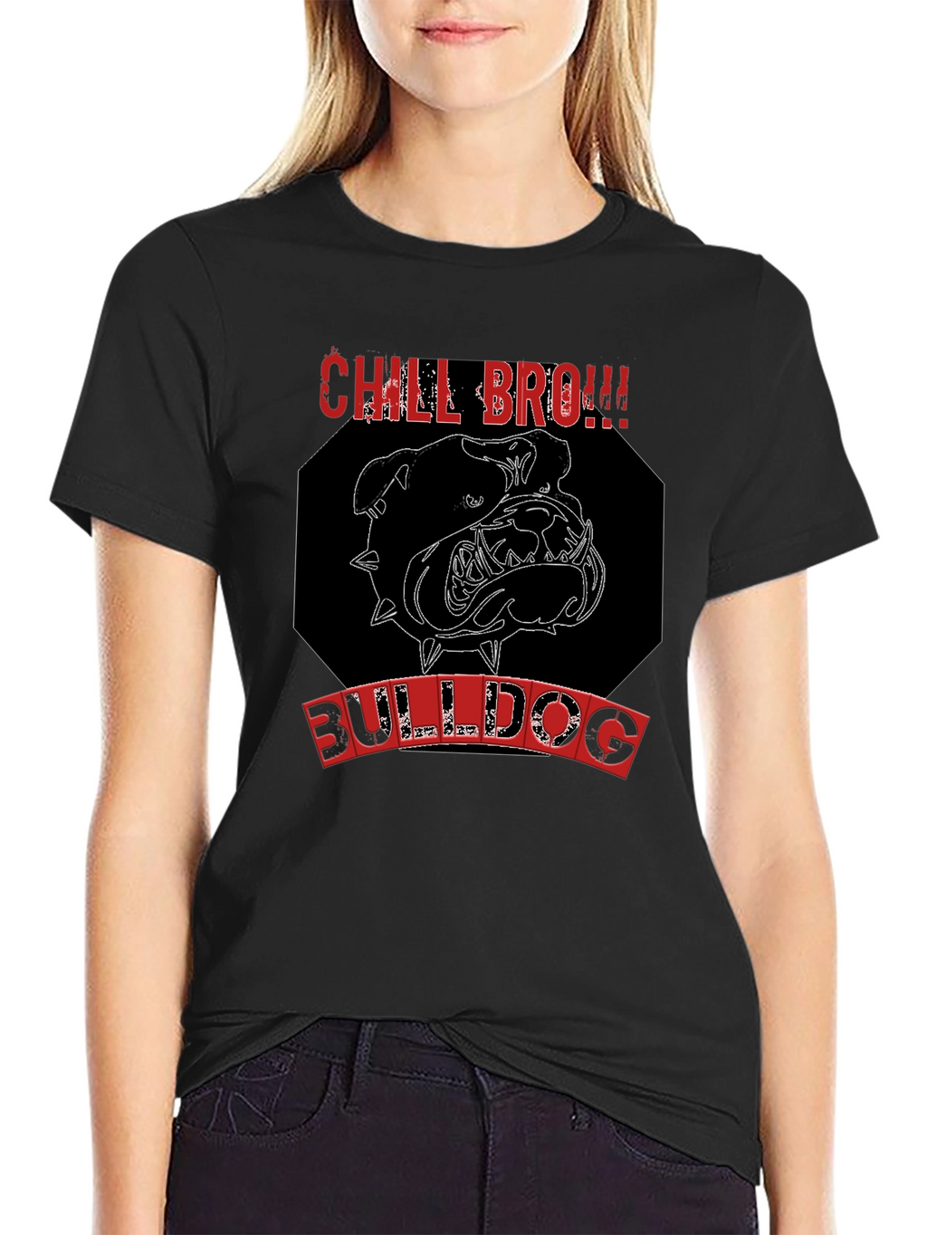Chill Bro Bulldog Graphic Tee