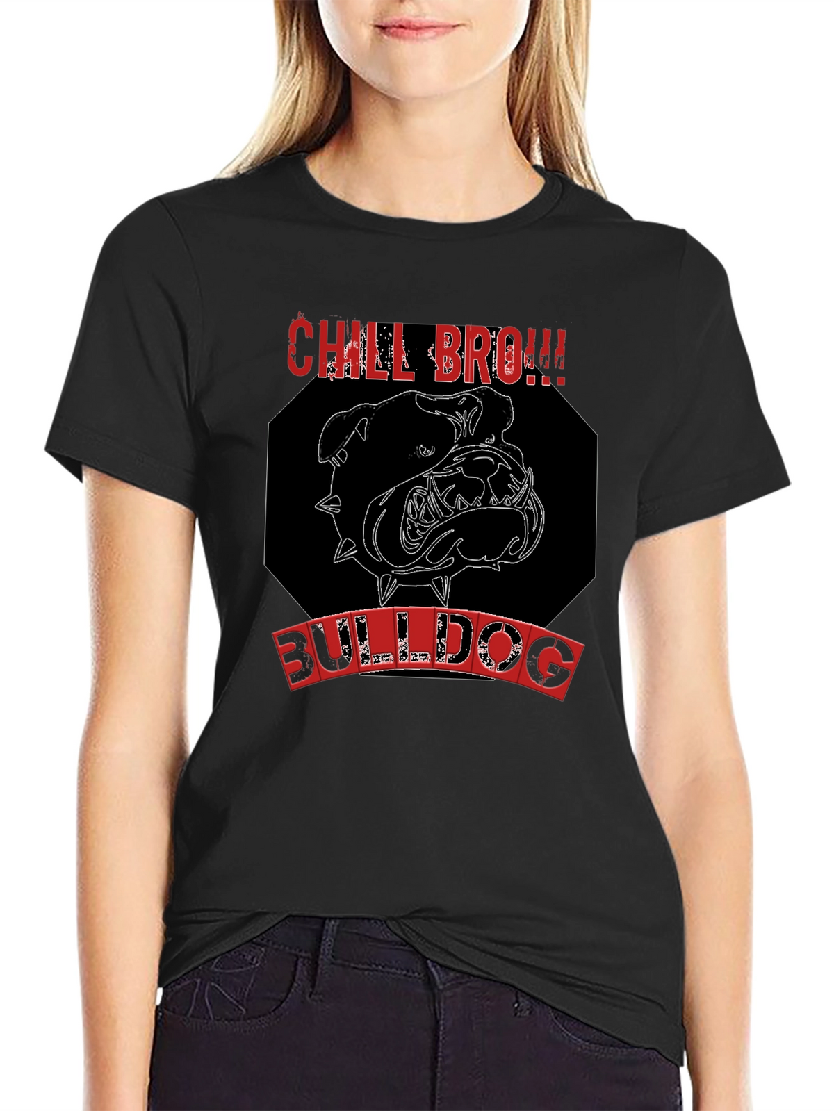 Chill Bro Bulldog Graphic Tee