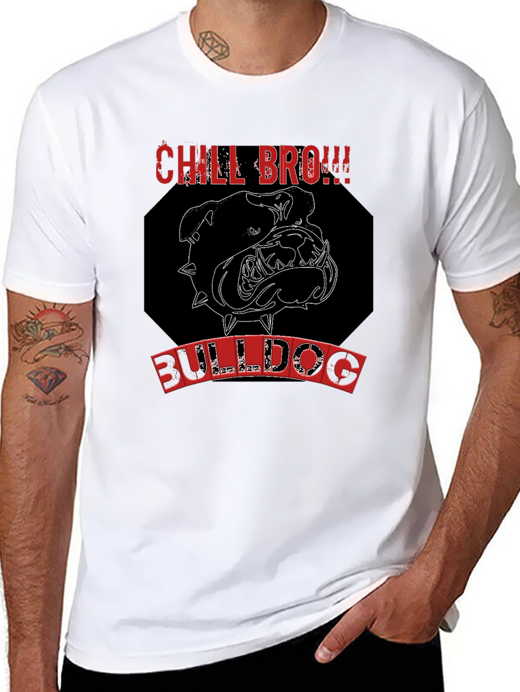 Chill Bro Bulldog Graphic Tee