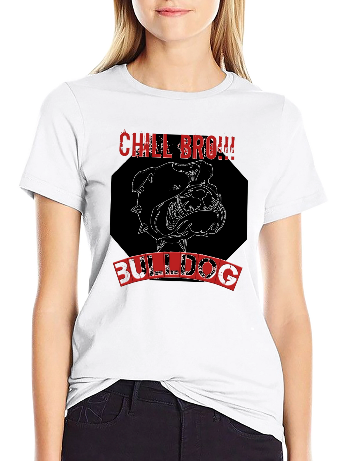 Chill Bro Bulldog Graphic Tee