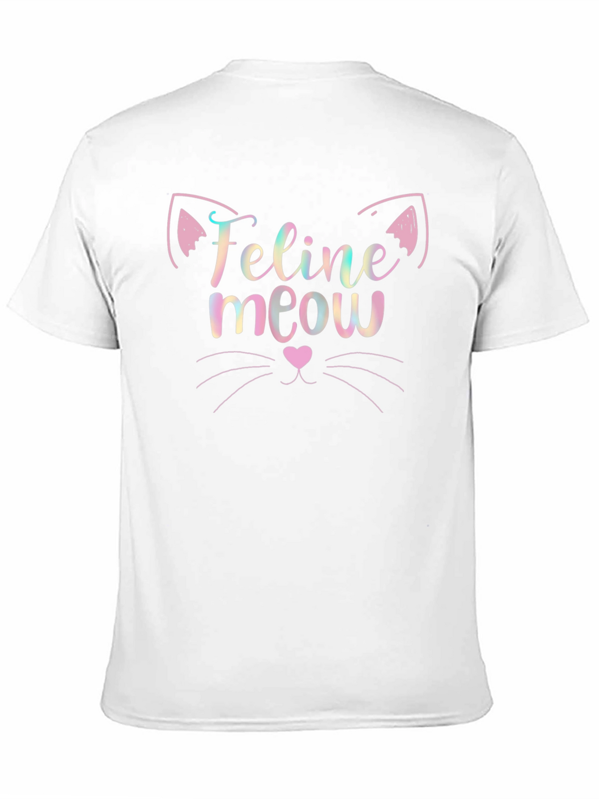 Feline Meow Graphic Tee - Soft Cotton Blend