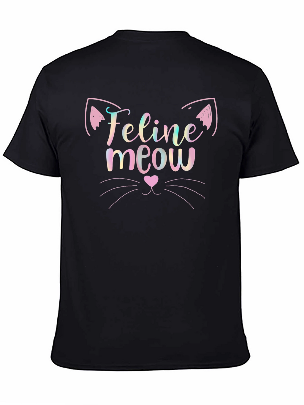 Feline Meow Graphic Tee - Soft Cotton Blend