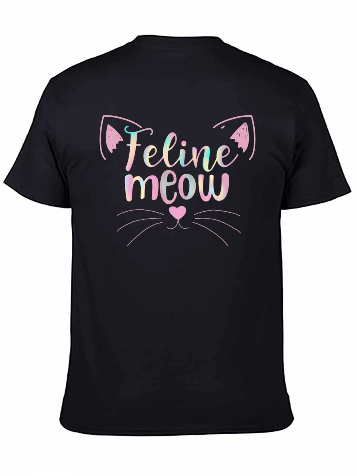 Feline Meow Graphic Tee - Soft Cotton Blend